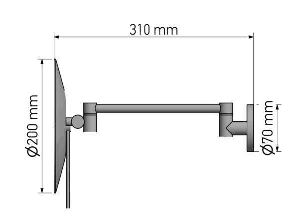 Козметично огледало за вграждане