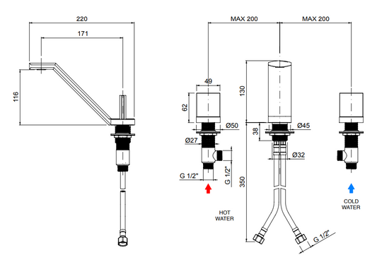 Смесител за умивалник
