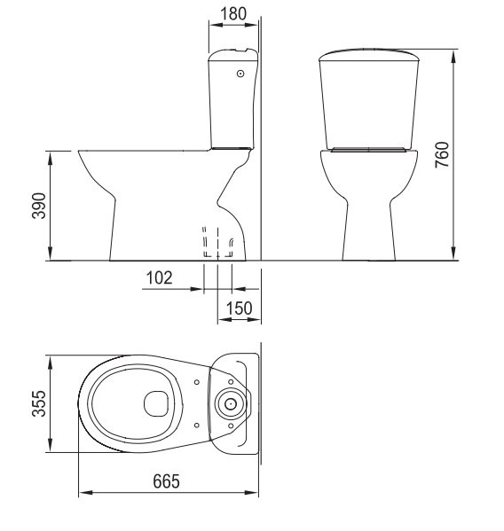 Моноблок Fayans Canto H8605610002721