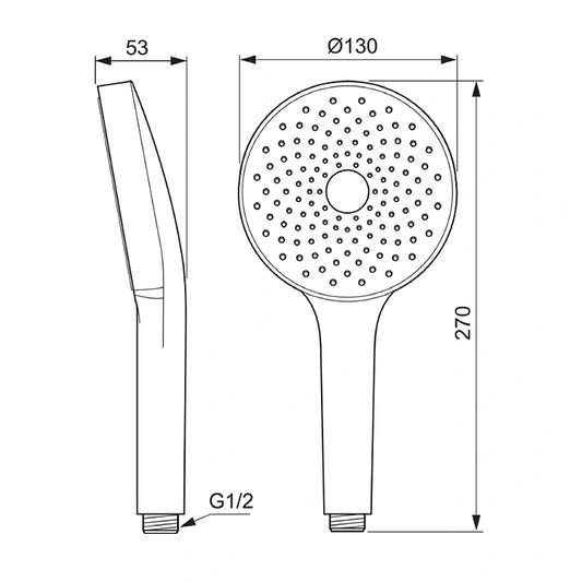 Ръчен душ IDEAL STANDARD IDEALRAIN SOLOS A7895AA