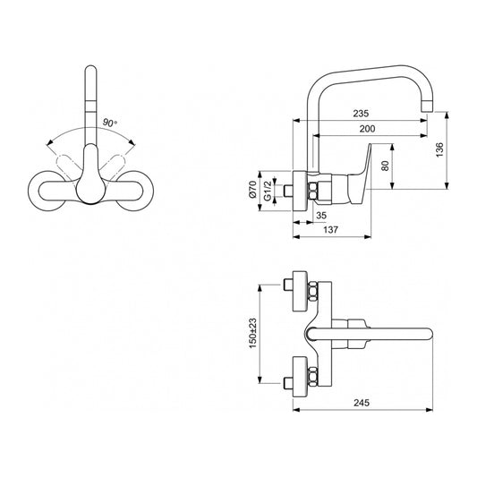 Смесител за кухня VIDIMA SevaNext B0892AA