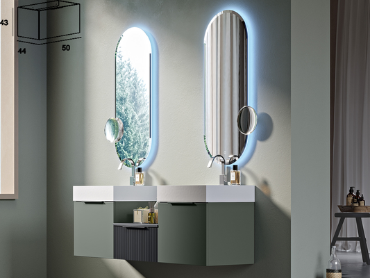 Долен шкаф са баня комплект с мивка