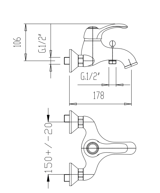 Смесител за вана с душ