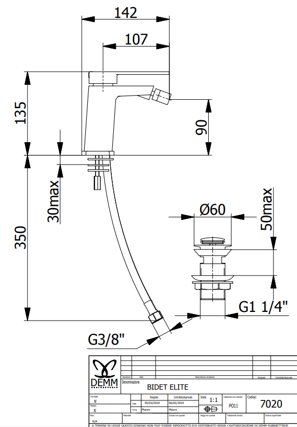 Смесител за биде