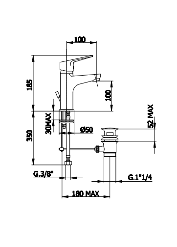 Смесител за умивалник