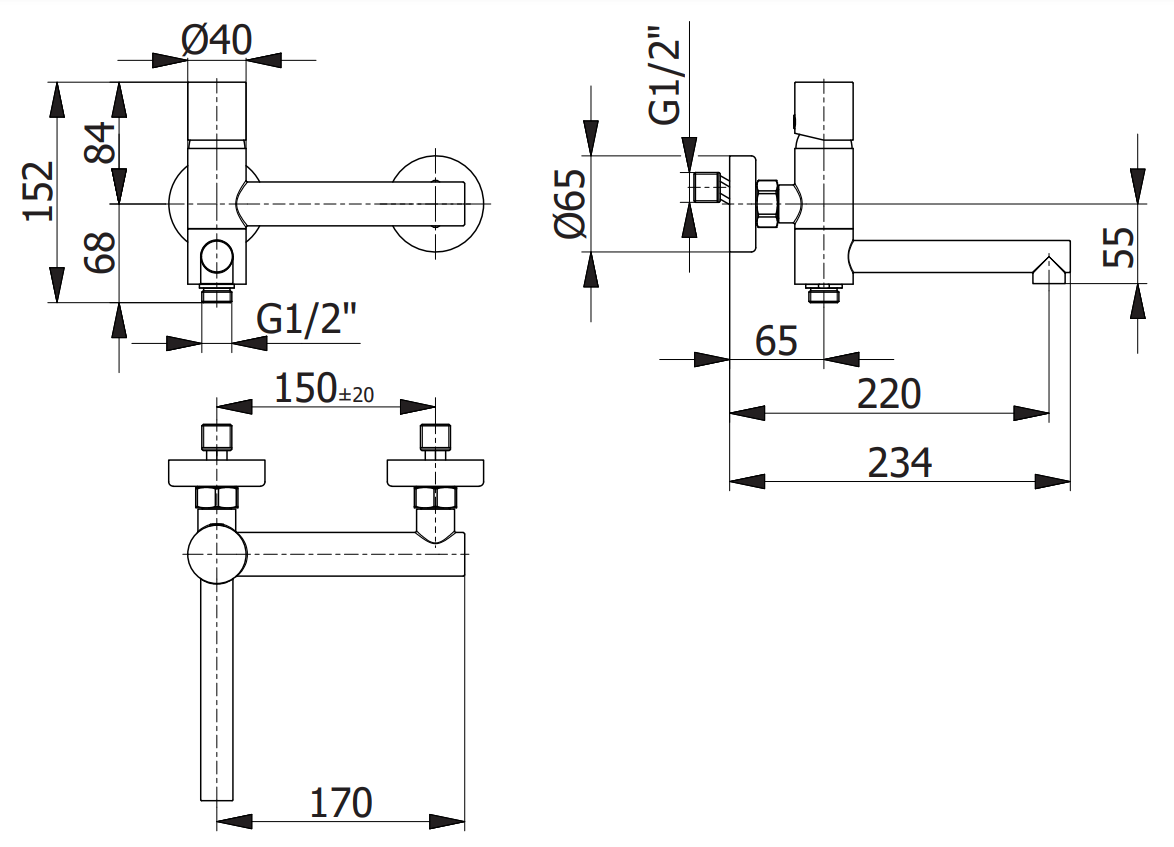 Смесител за вана с душ