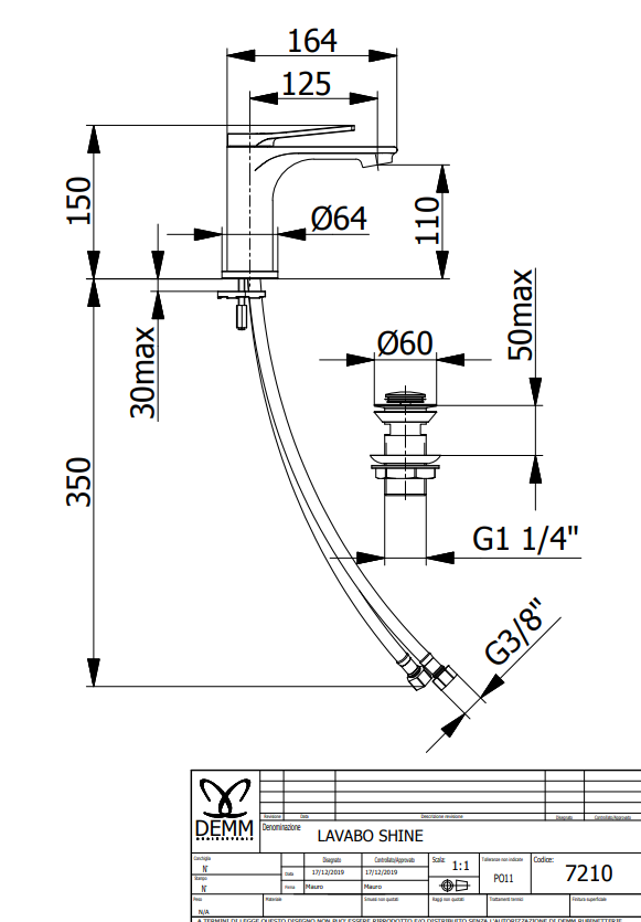 Basin mixer