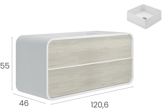 Долен шкаф за баня с мивка