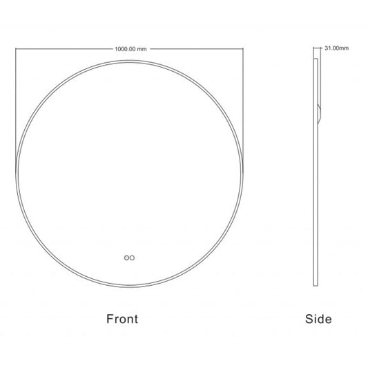 Огледала с вградено осветление ICL 1855/100