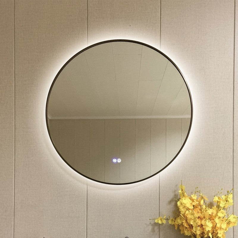 Mirrors with built-in lighting » ICL 1855/80 BRUSH DARK GOLD