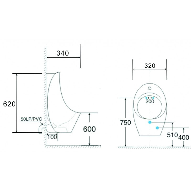 Писоар ICC 3432MW