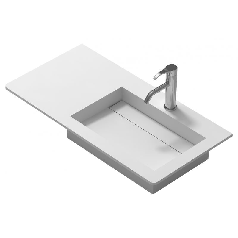 Console bathroom cabinet ICP 9060 R /RIGHT TRAY/