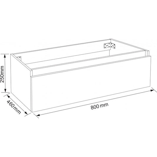 Console bathroom cabinet ICP 4425-80