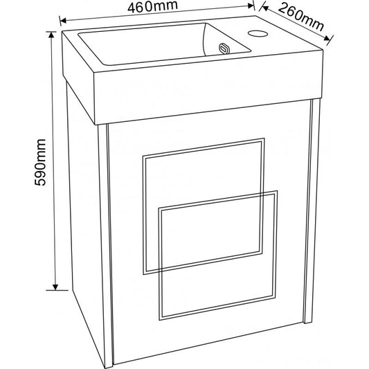 Console bathroom cabinet ICP 38127R