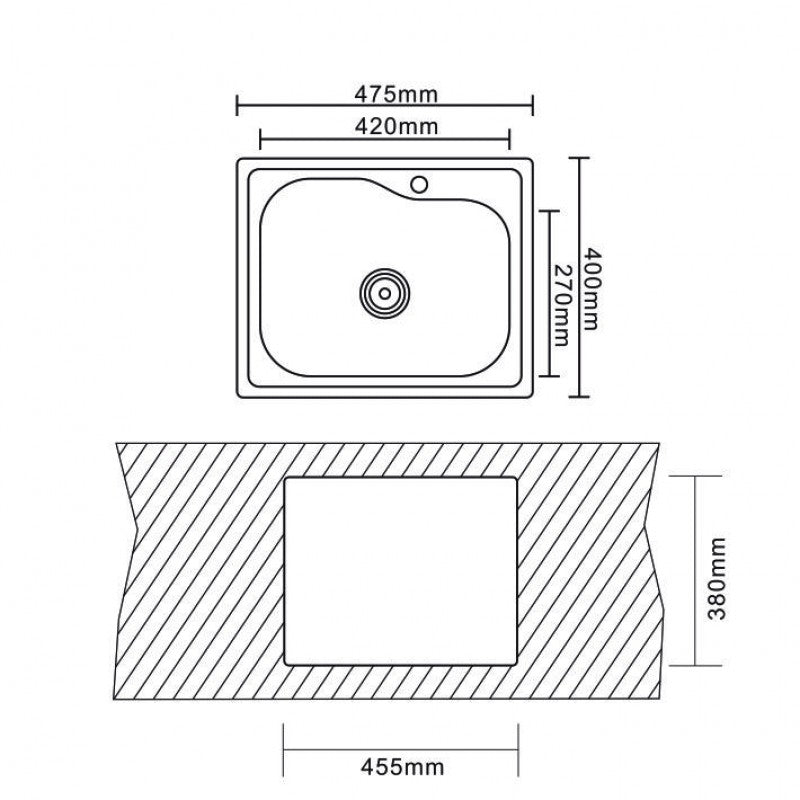 Countertop sink