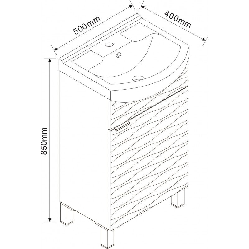 Standing bathroom cabinet ICP 5091NEW