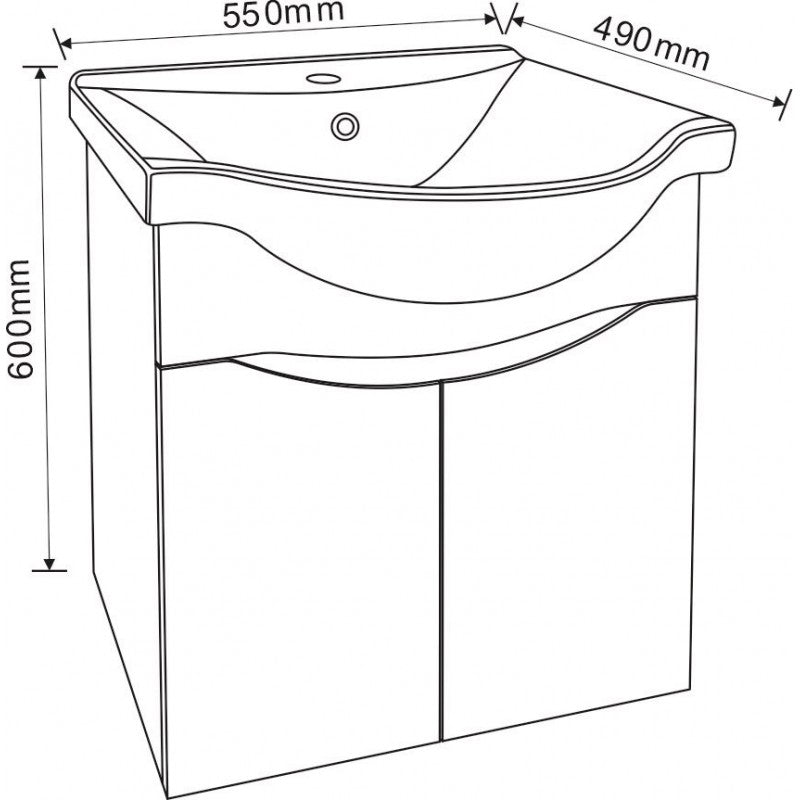 Console bathroom cabinet ICP 5549/60
