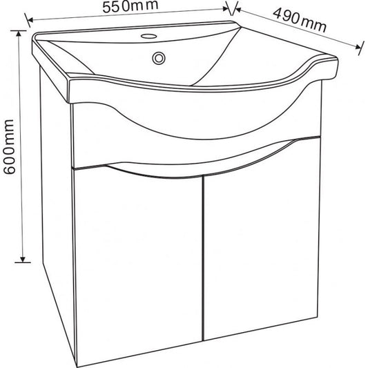Console bathroom cabinet ICP 5549/60