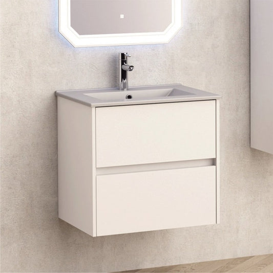 Bathroom console cabinet ICP 5955 + SINK ICC 6066G GREY MATTE