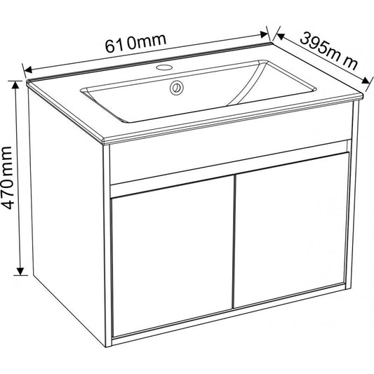 Console bathroom cabinet ICP 6038-045 BARI