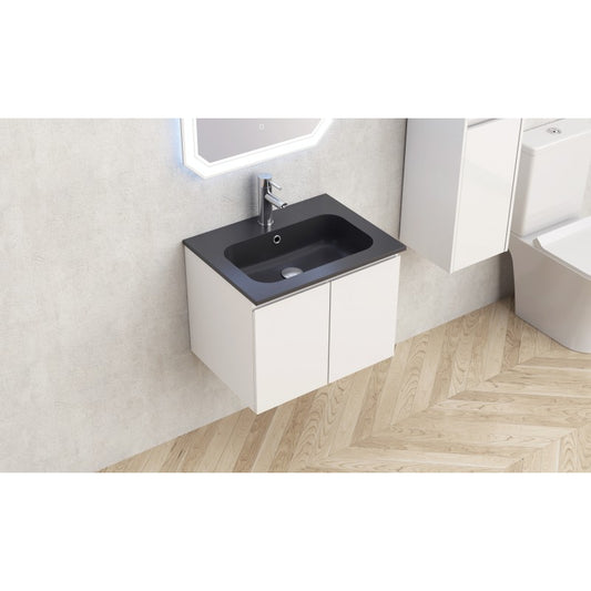 Console bathroom cabinet ICP 6045 + BLACK RESIN SINK 5955MB
