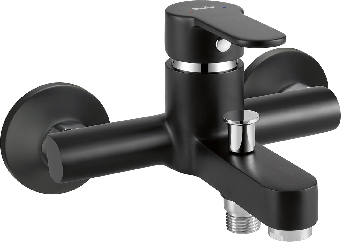 Стенен смесител за вана/душ FERRO Algeo BAG1BL - черен мат