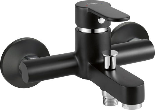 Стенен смесител за вана/душ FERRO Algeo BAG1BL - черен мат