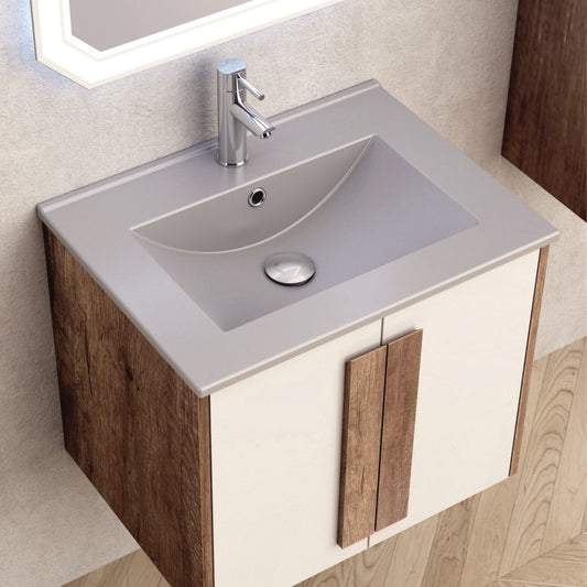 Bathroom console cabinet BG 6451 + 6066G GREY MATTE