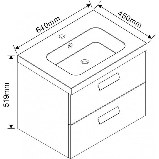 Console bathroom cabinet ICP 6452