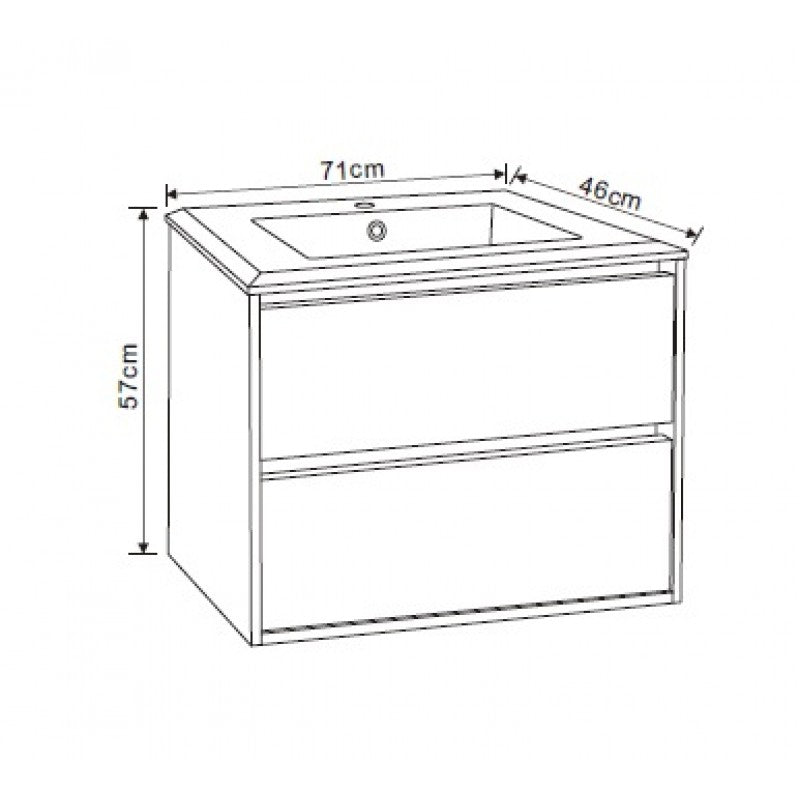 Console bathroom cabinet ICP 7155 ATICA