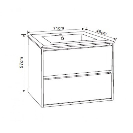 Console bathroom cabinet ICP 7155 ATICA