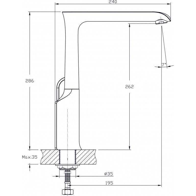 Countertop sink