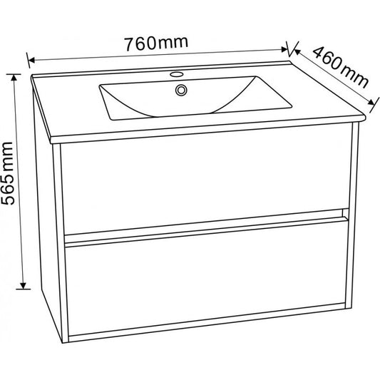Console bathroom cabinet ICP 7555