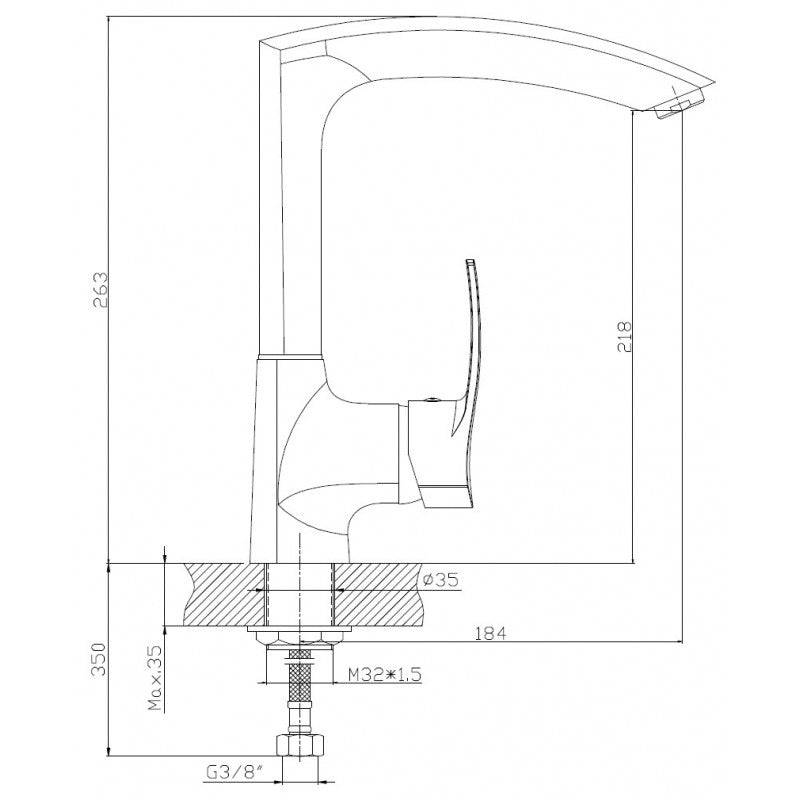 Countertop sink