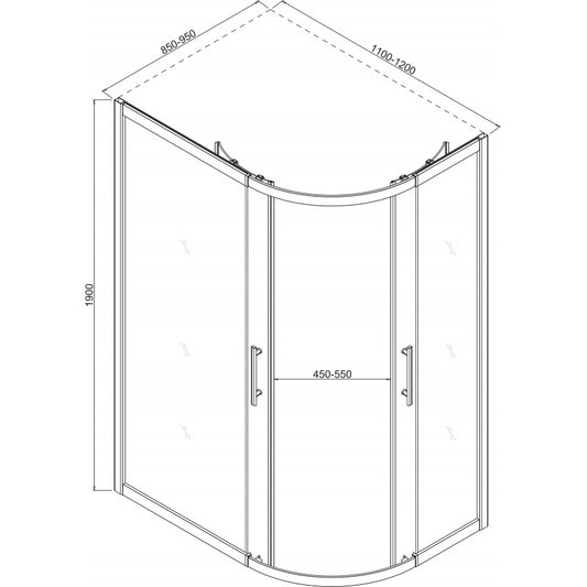 Душ кабина ICS 787 WHITE
