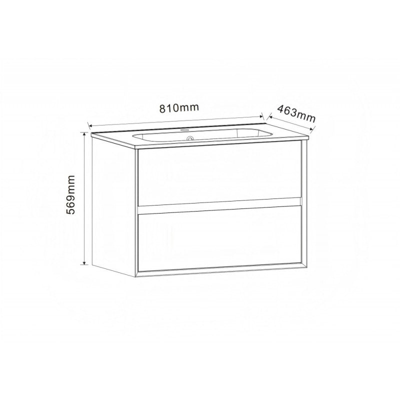 Console bathroom cabinet ICP 7945WOODEN