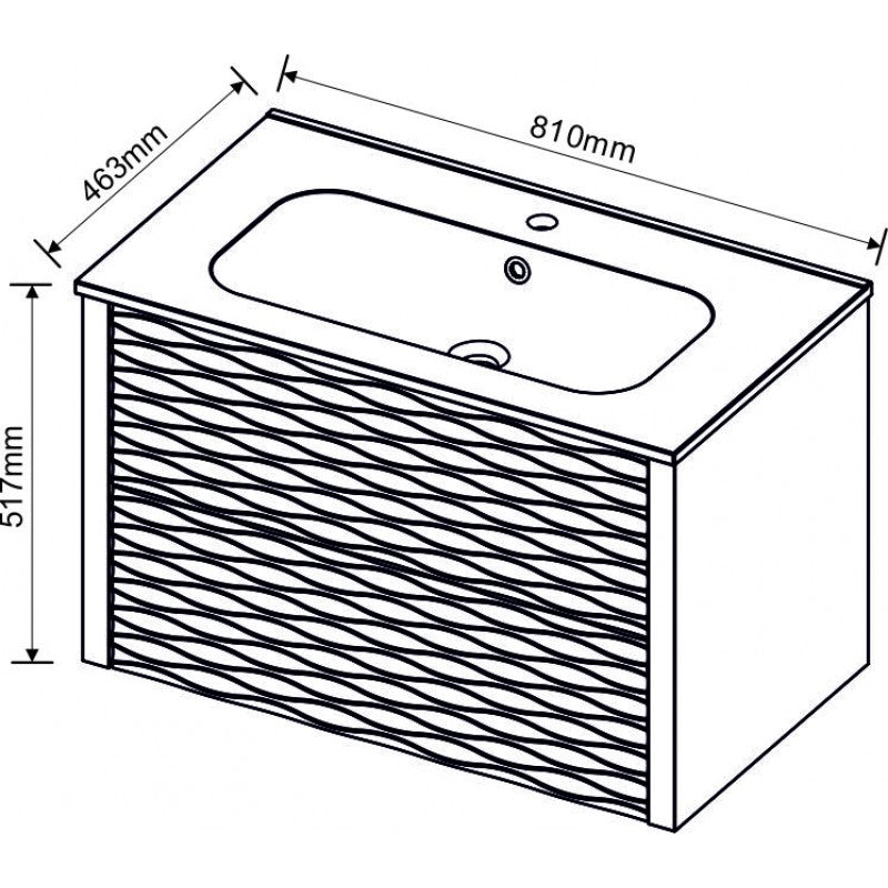 Console bathroom cabinet ICP 8043