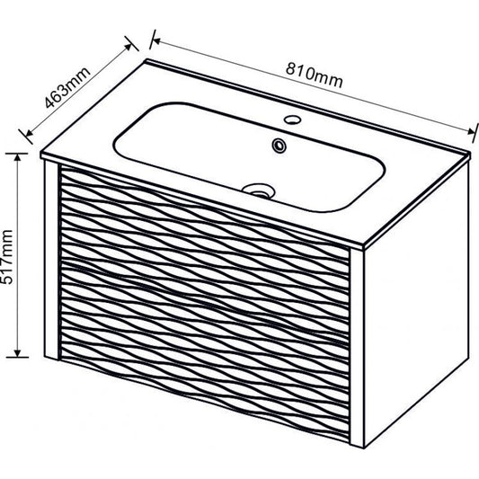 Console bathroom cabinet ICP 8043
