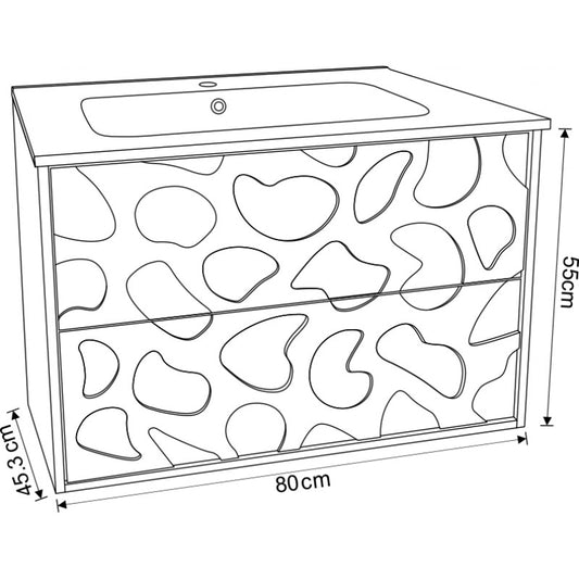 Console bathroom cabinet ICP 8045