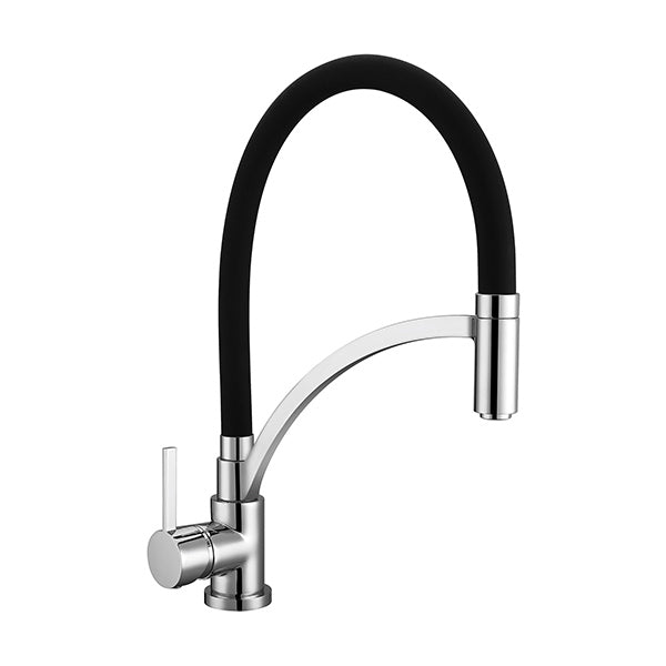 Смесител за кухня DEMM 8085N, хром, черен