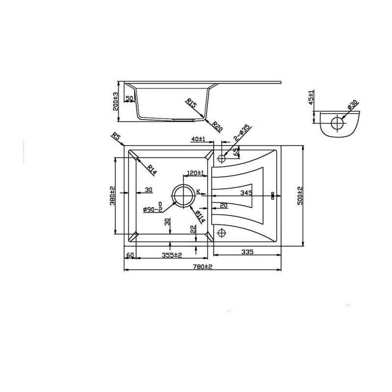 Countertop sink