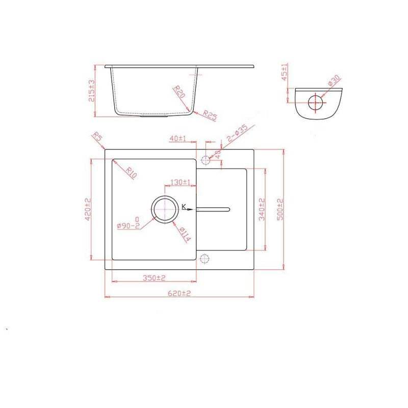 Countertop sink