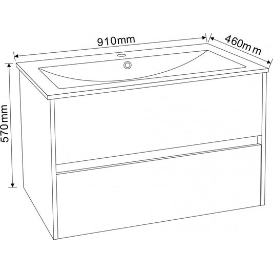 Console bathroom cabinet ICP 9055MG