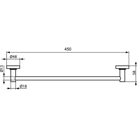 Държач за хавлии/кърпи IDEAL STANDARD IOM A9117XG