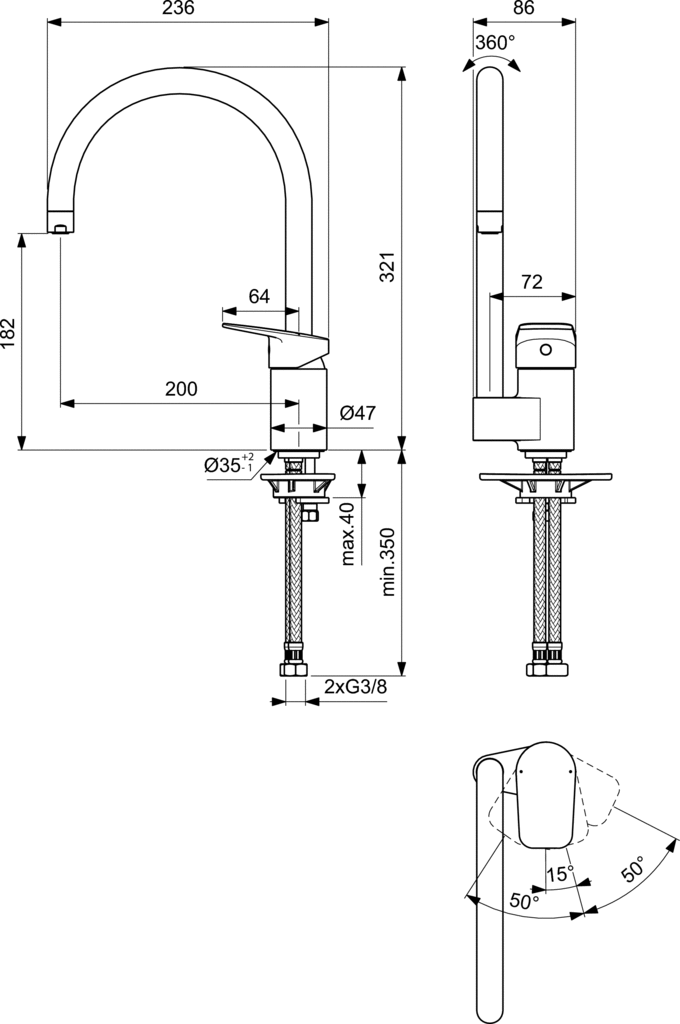 Countertop sink