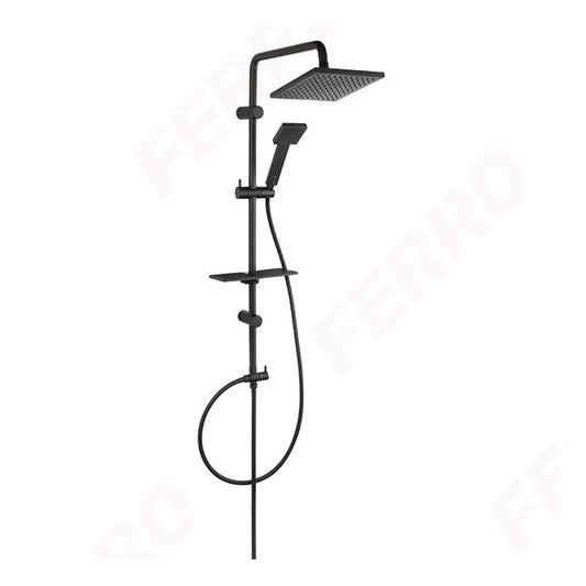 Душ система FERRO Squerto Lux NP24-BL - черен мат