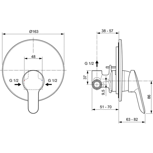 Пакетно предложение IDEAL STANDARD ALPHA BD125AA