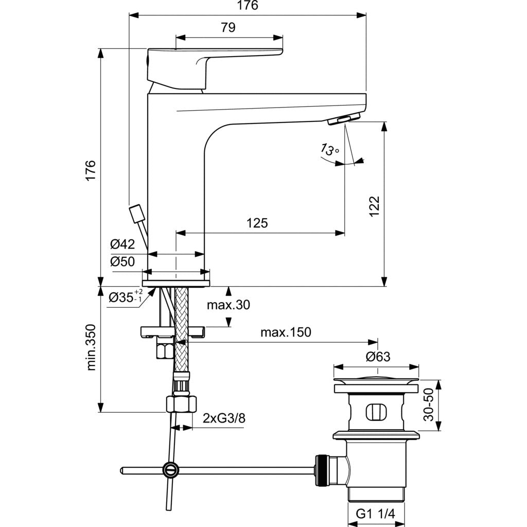 Промоционален продукт Ideal Standard Cerafine O / Ceratherm T25 BC984AA