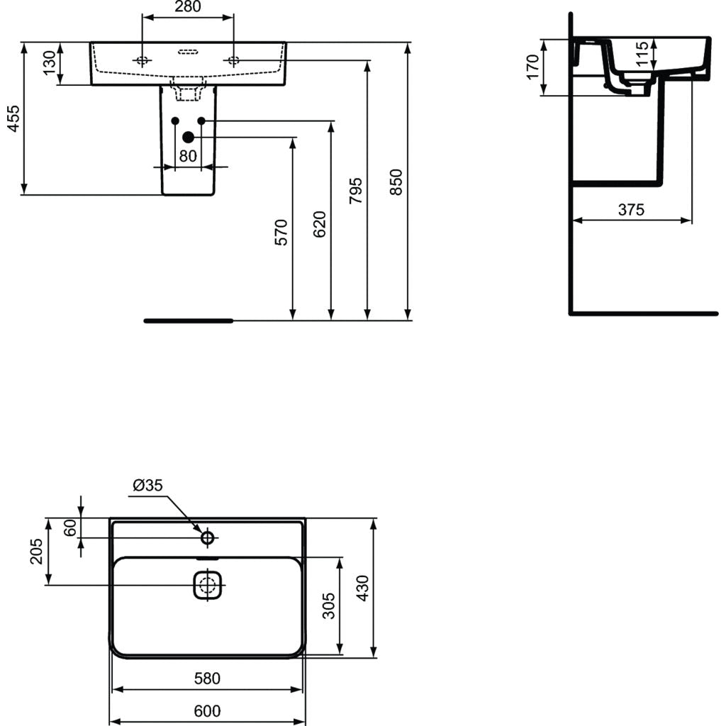 Countertop sink