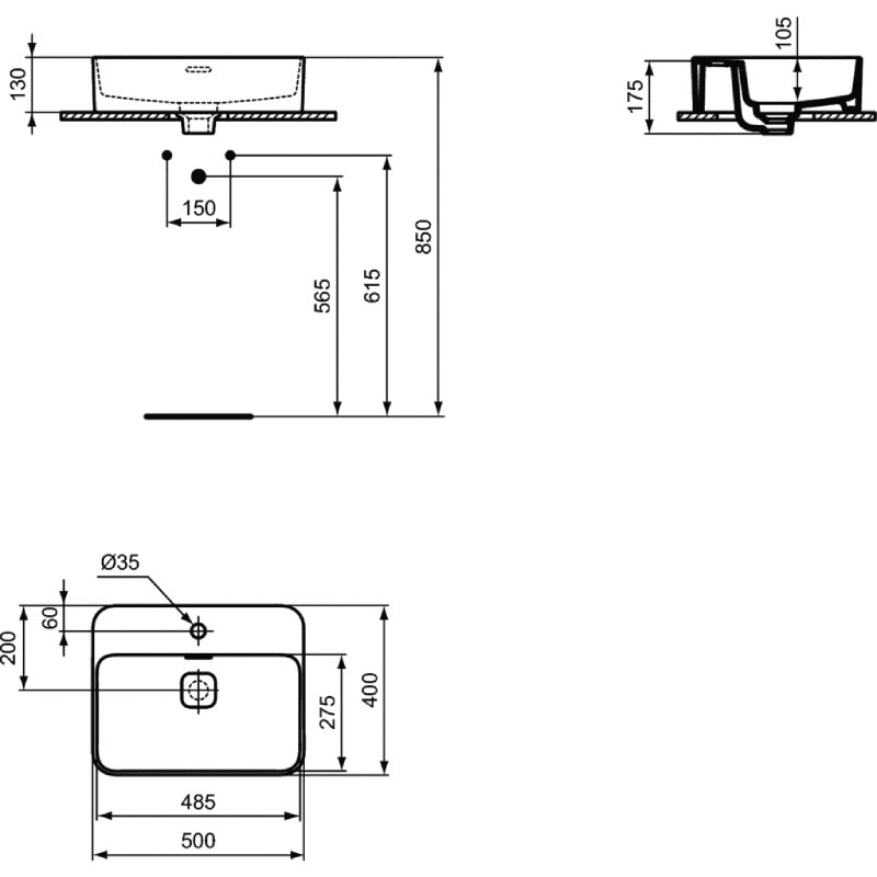 Countertop sink